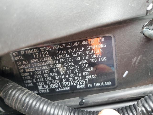 2023 KAWASAKI KLX300 D - ML5LXBD17PDA25257