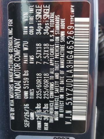 2017 HYUNDAI SANTA FE S #3290324960