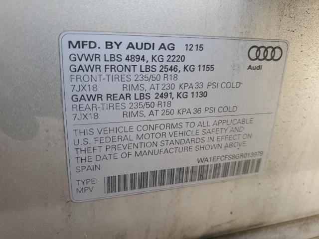 2016 AUDI Q3 PREMIUM #3287966158