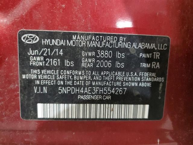 2015 HYUNDAI ELANTRA SE - 5NPDH4AE3FH554267