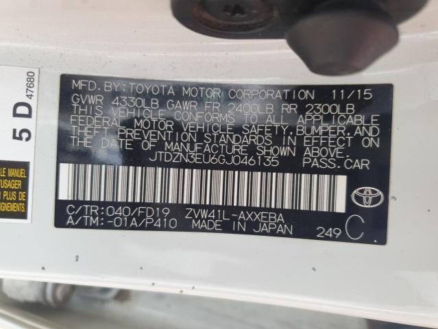2016 TOYOTA PRIUS V JTDZN3EU6GJ046135