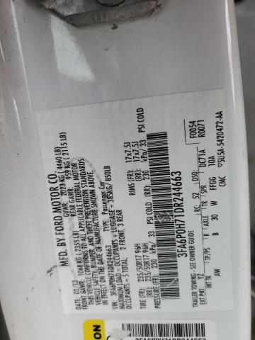 2013 FORD FUSION SE - 3FA6P0H71DR244663