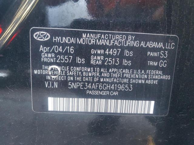 2016 HYUNDAI SONATA SPO 5NPE34AF6GH419653