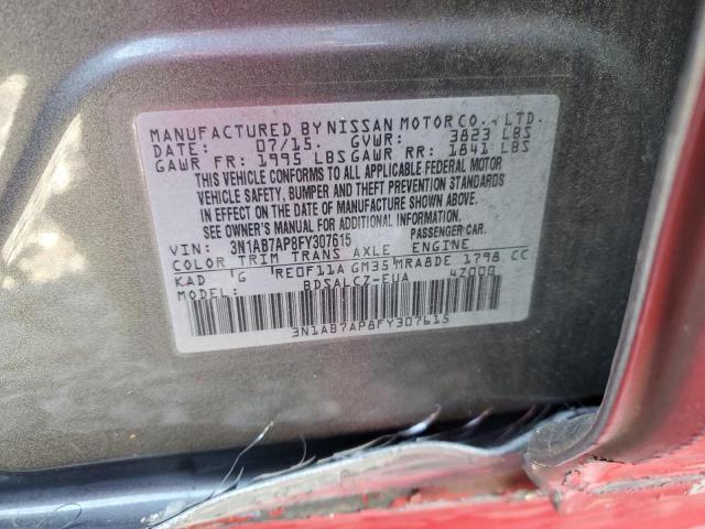 2015 NISSAN SENTRA S - 3N1AB7AP8FY307615