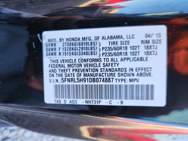 2013 HONDA ODYSSEY TO - 5FNRL5H91DB074887