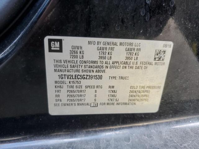 2016 GMC SIERRA K15 - 1GTV2LEC5GZ391530