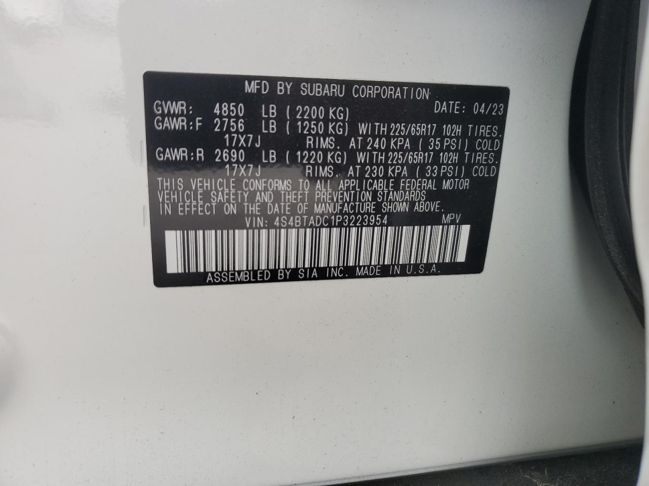 SUBARU OUTBACK PREMIUM