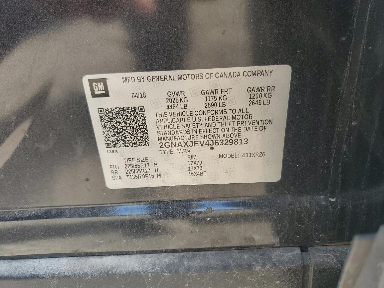 CHEVROLET EQUINOX LT