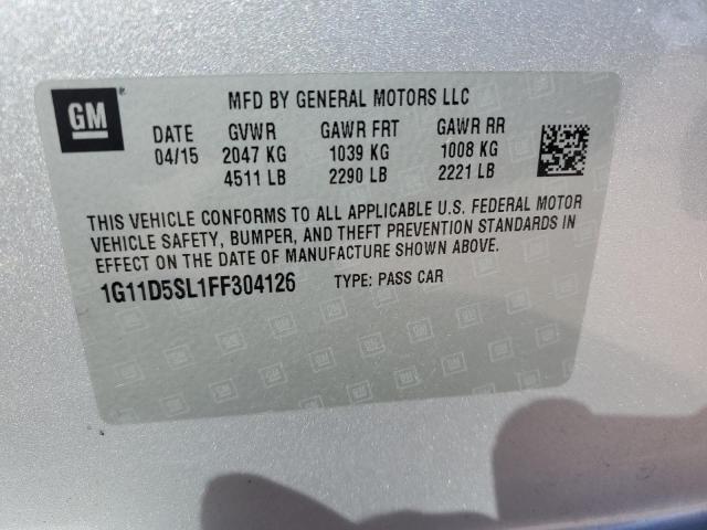 2015 CHEVROLET MALIBU 2LT 1G11D5SL1FF304126