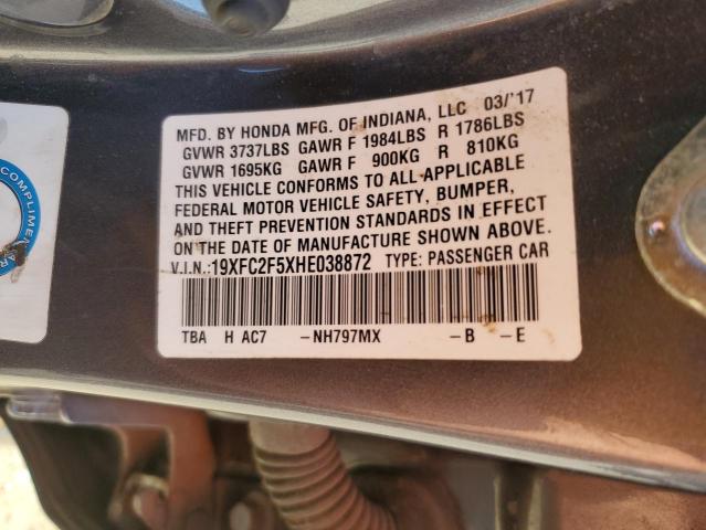 2017 HONDA CIVIC LX - 19XFC2F5XHE038872