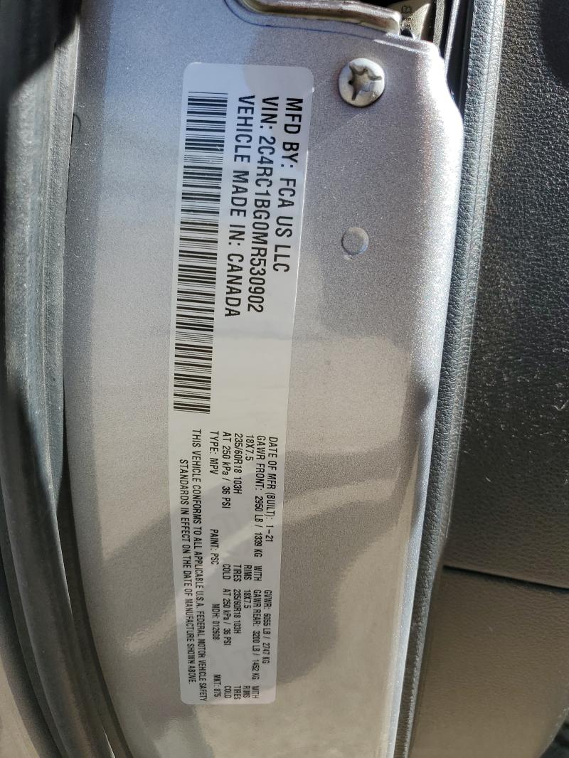 2021 CHRYSLER PACIFICA TOURING L #3315781392