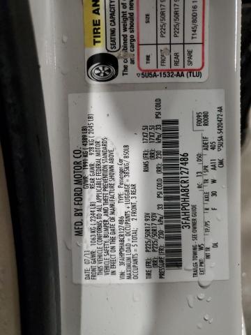 2012 FORD FUSION SE - 3FAHP0HA8CR127486