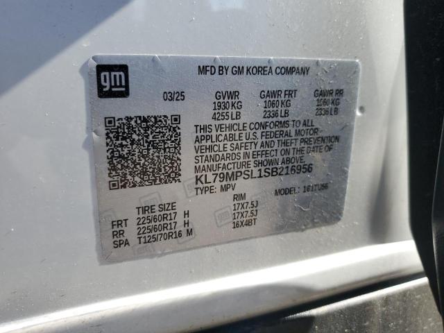 2025 CHEVROLET TRAILBLAZE - KL79MPSL1SB216956