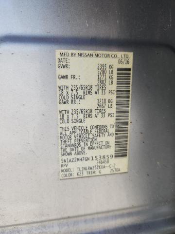 2016 NISSAN MURANO S - 5N1AZ2MH7GN153859