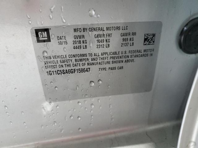 2016 CHEVROLET MALIBU LIM 1G11C5SA6GF158647