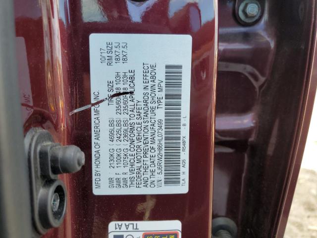 2017 HONDA CR-V EXL - 5J6RW2H86HL073499