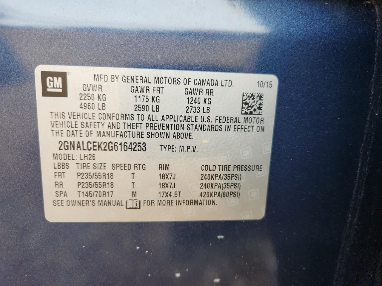 CHEVROLET EQUINOX LT