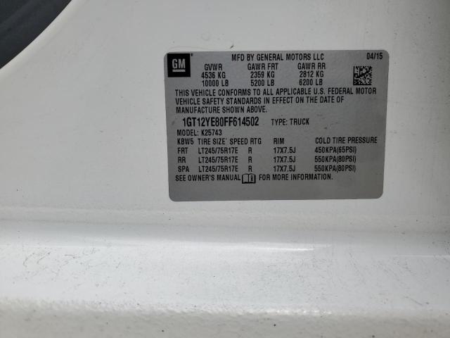 2015 GMC SIERRA K25 1GT12YE80FF614502