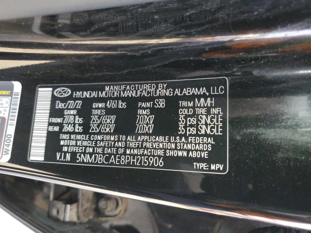 2023 HYUNDAI TUCSON SEL 5NMJBCAE8PH215906