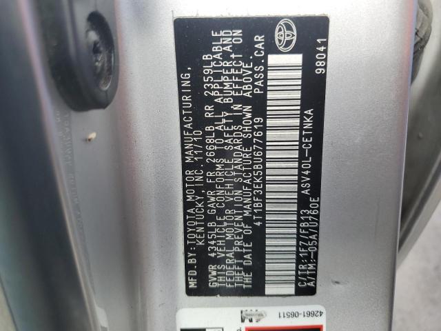 2011 TOYOTA CAMRY BASE #3315725348