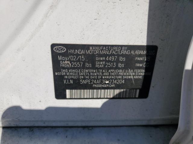 2015 HYUNDAI SONATA SE 5NPE24AF3FH234204