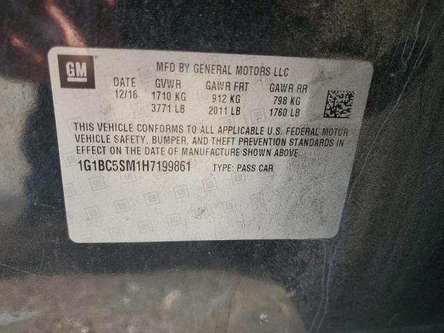 2017 CHEVROLET CRUZE LS 1G1BC5SM1H7199861