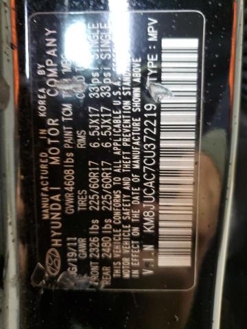 2012 HYUNDAI TUCSON GLS - KM8JUCAC7CU372219