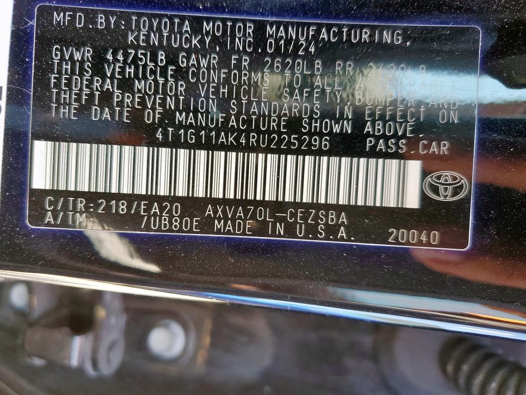 2024 TOYOTA CAMRY SE N - 4T1G11AK4RU225296