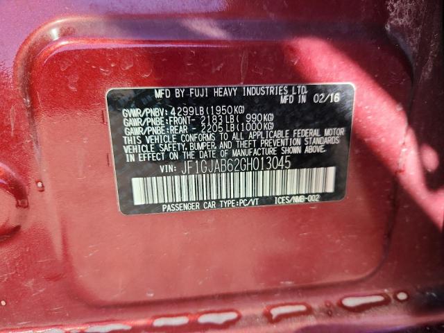 2016 SUBARU IMPREZA PR - JF1GJAB62GH013045