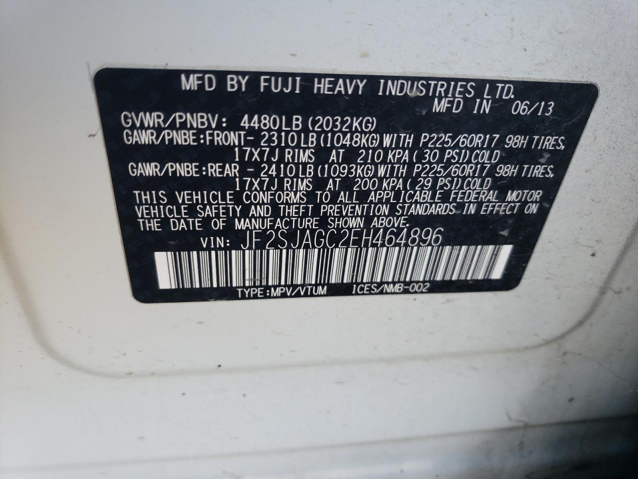 SUBARU FORESTER 2.5I PREMIUM