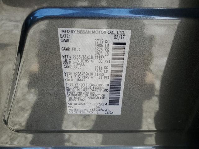 2017 INFINITI QX60 - 5N1DL0MM4HC527924