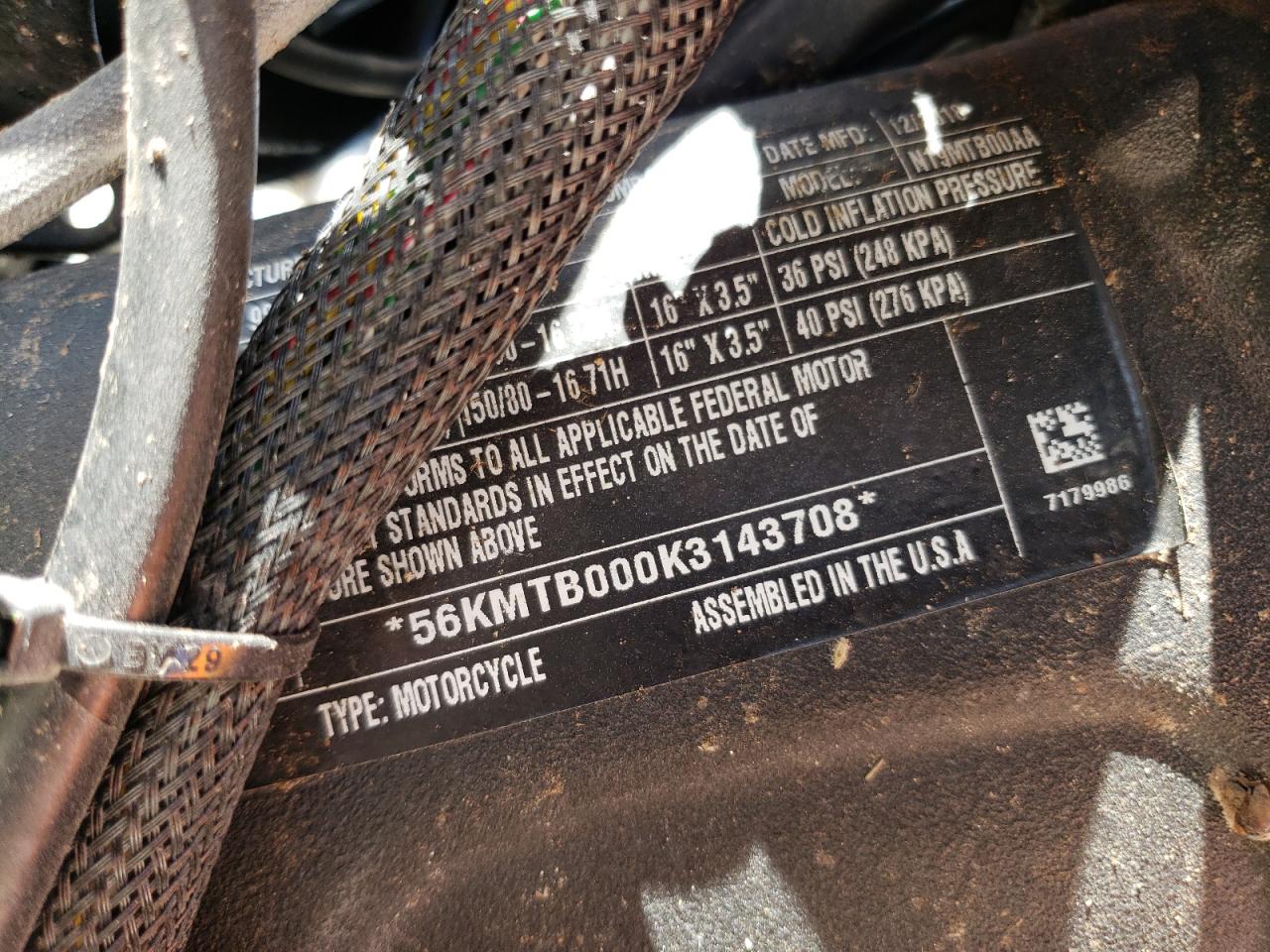 Lot #3298082156 2019 INDIAN MOTORCYCLE CO. SCOUT BOBBER