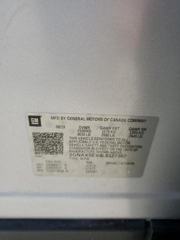 2020 CHEVROLET EQUINOX LS 2GNAXSEV4L6127367