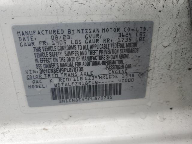 2023 NISSAN VERSA SV 3N1CN8EV9PL870735