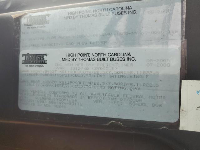 2009 FREIGHTLINER SAF-T-LINER C2 #3276362809