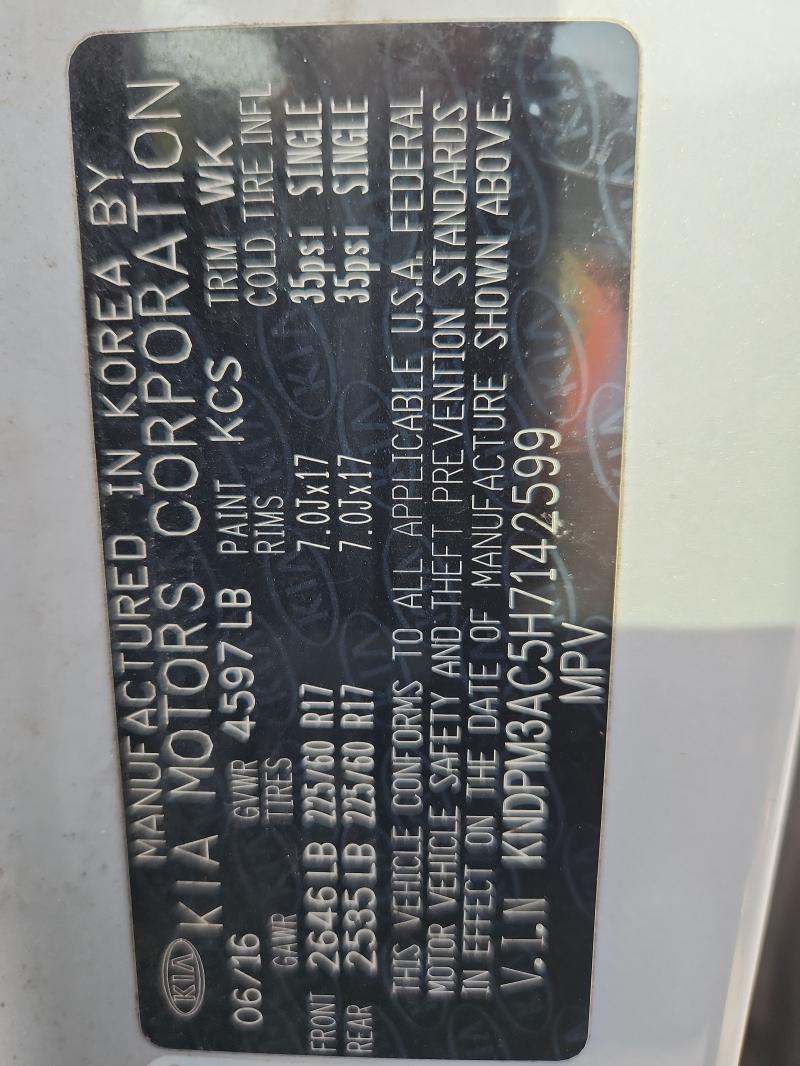 2017 KIA SPORTAGE L #3304658922