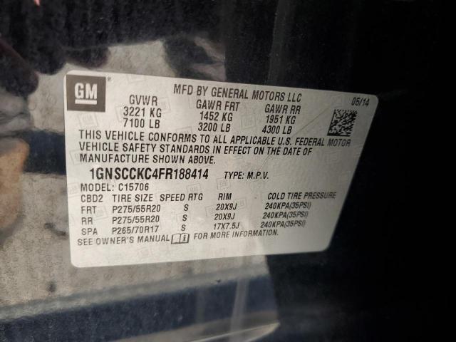 2015 CHEVROLET TAHOE C150 - 1GNSCCKC4FR188414