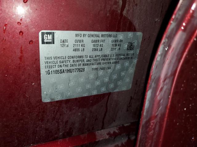 2017 CHEVROLET IMPALA LT - 1G1105SA1HU177628