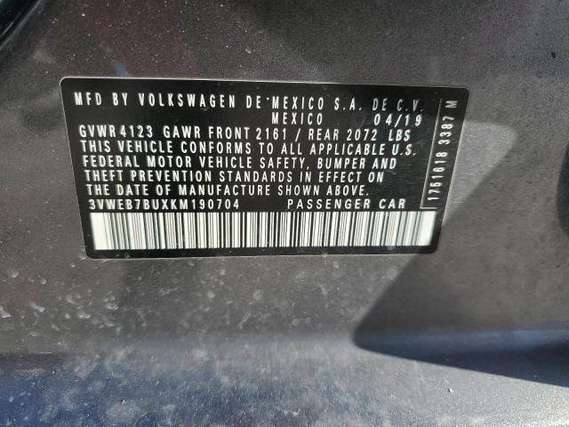 2019 VOLKSWAGEN JETTA SEL 3VWEB7BUXKM190704