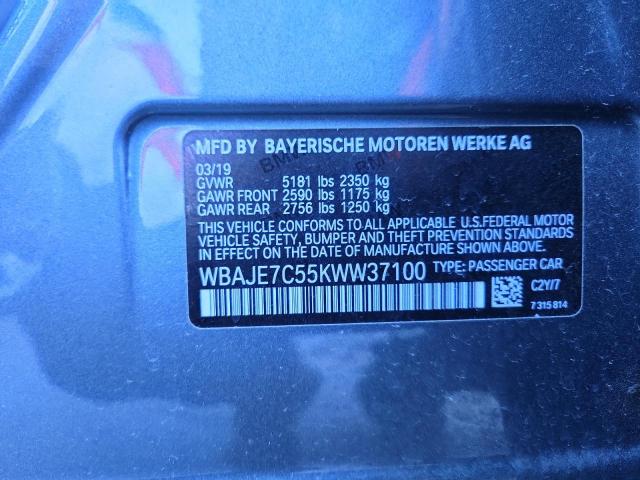 2019 BMW 540 XI - WBAJE7C55KWW37100