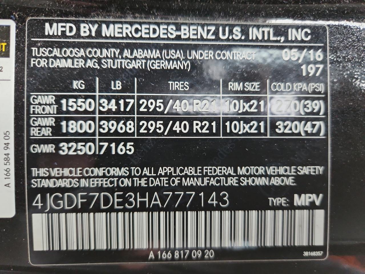 MERCEDES-BENZ GLS-CLASS 550 4MATIC