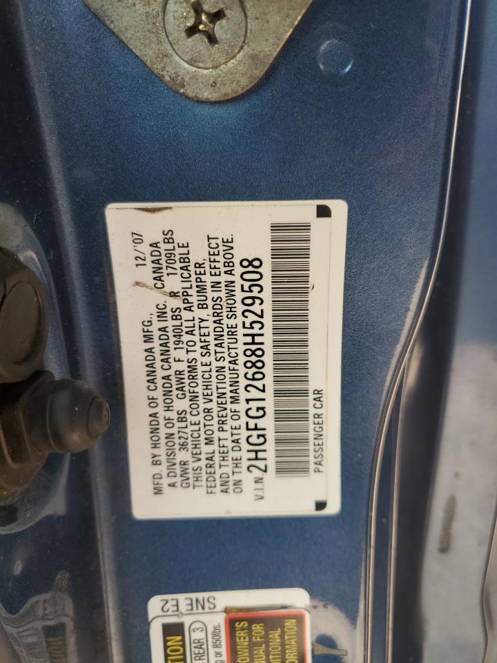 Lot #3279253379 2008 HONDA CIVIC LX