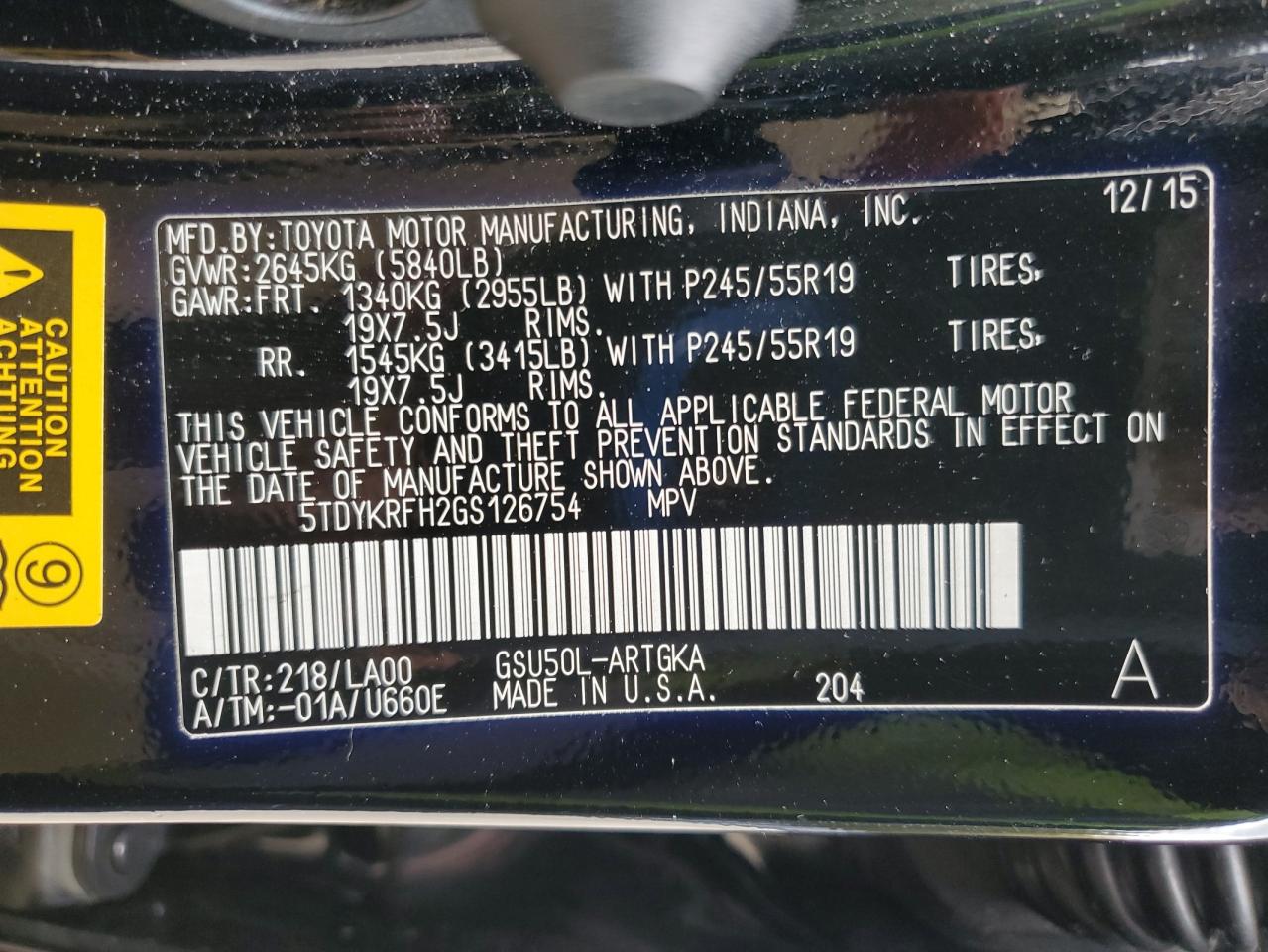 TOYOTA HIGHLANDER LIMITED