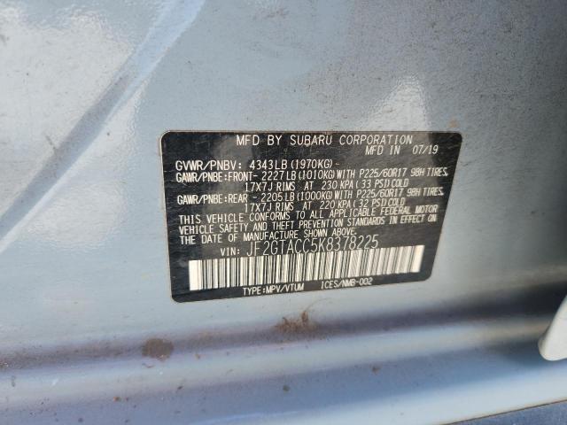 2019 SUBARU CROSSTREK - JF2GTACC5K8378225