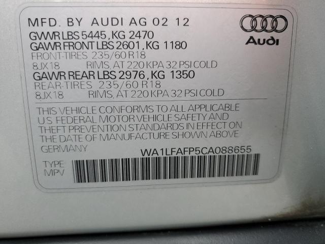 2012 AUDI Q5 PREMIUM #3292578860