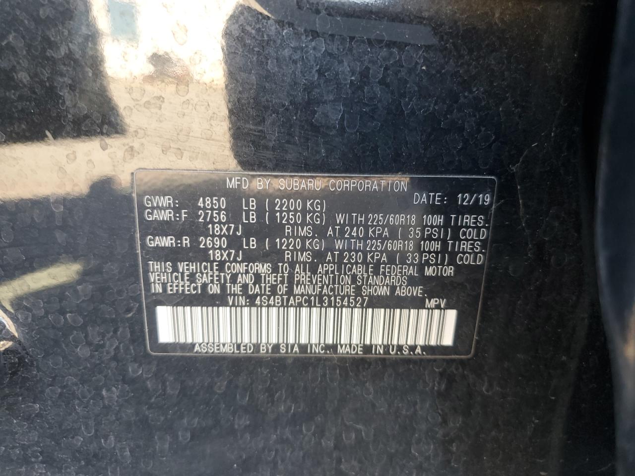 SUBARU OUTBACK TOURING