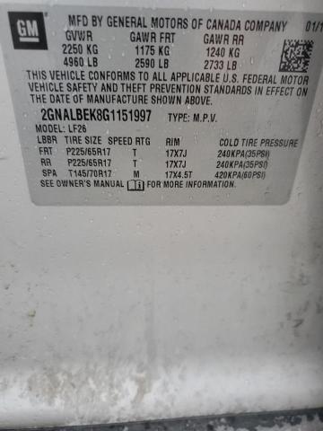 2016 CHEVROLET EQUINOX LS - 2GNALBEK8G1151997