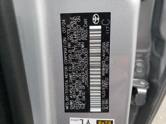 2024 TOYOTA PRIUS LE #3310301076