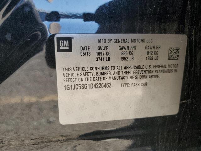 2013 CHEVROLET SONIC LT - 1G1JC5SG1D4226462