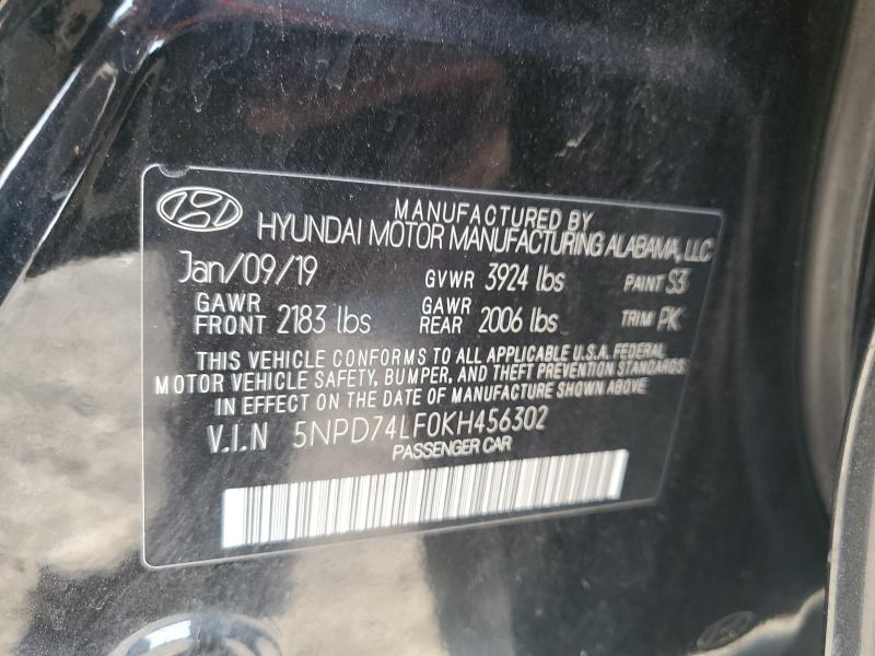 2019 HYUNDAI ELANTRA SE - 5NPD74LF0KH456302